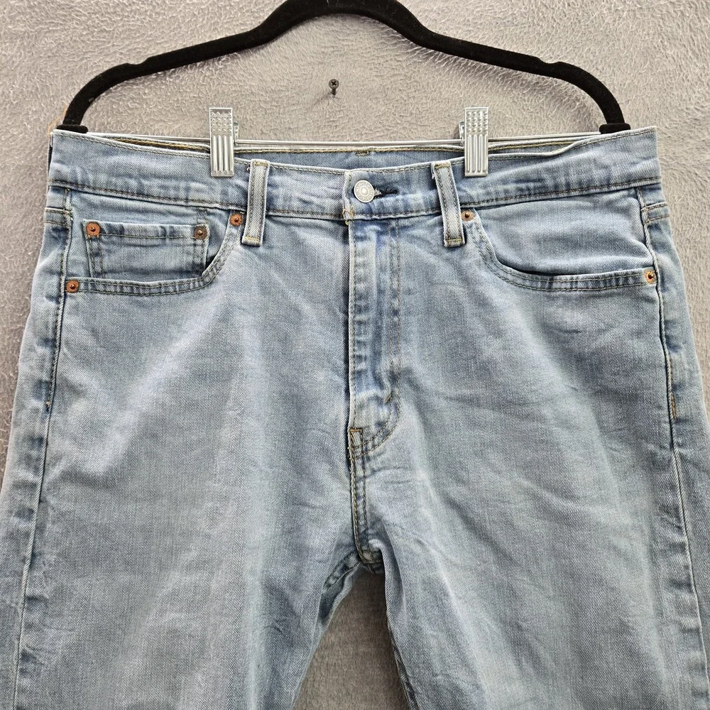 Levi's 519 Men Jeans 34X32 Light Blue Denim Slim Fit 30